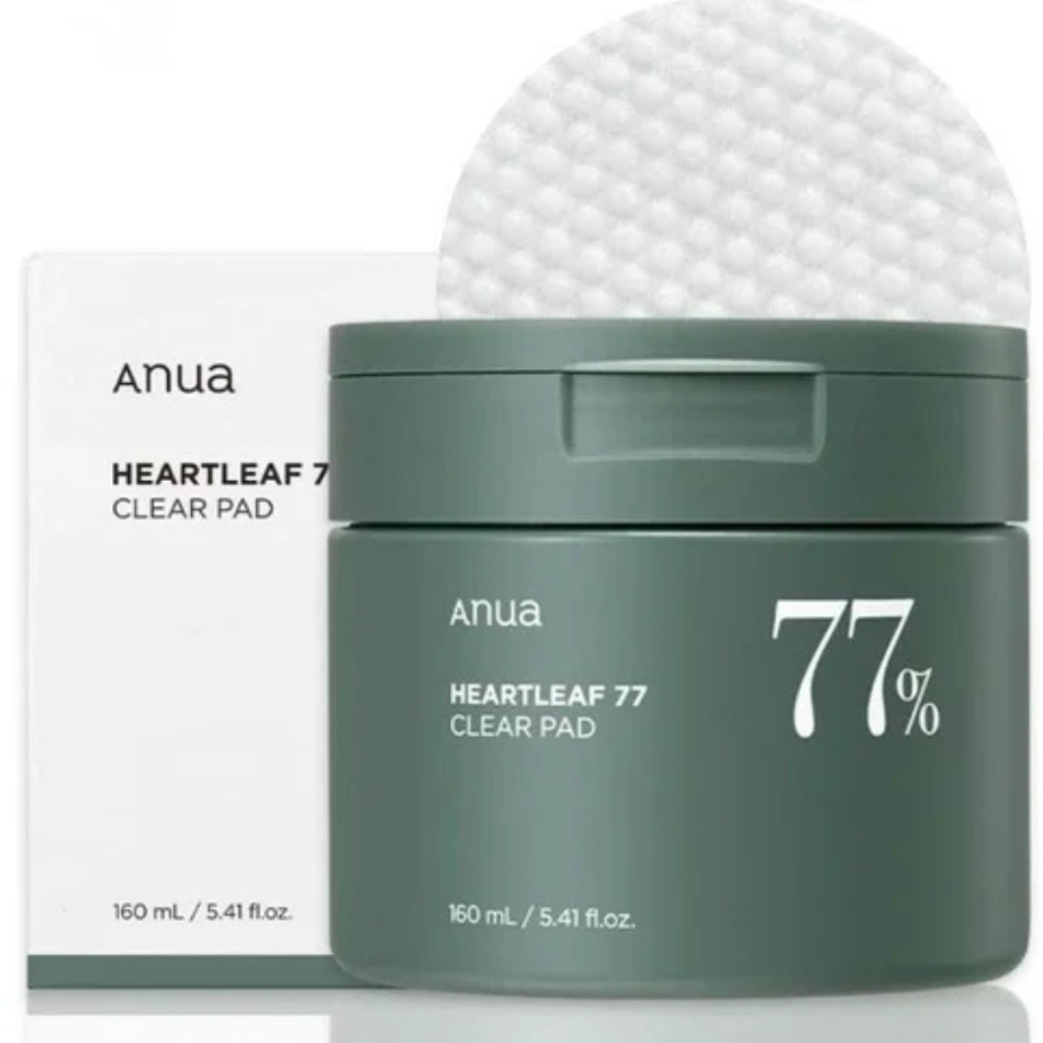 🧼 Anua Heartleaf 77 Toner Pads -Almohadillas tónicas coreanas calmantes e hidratantes
